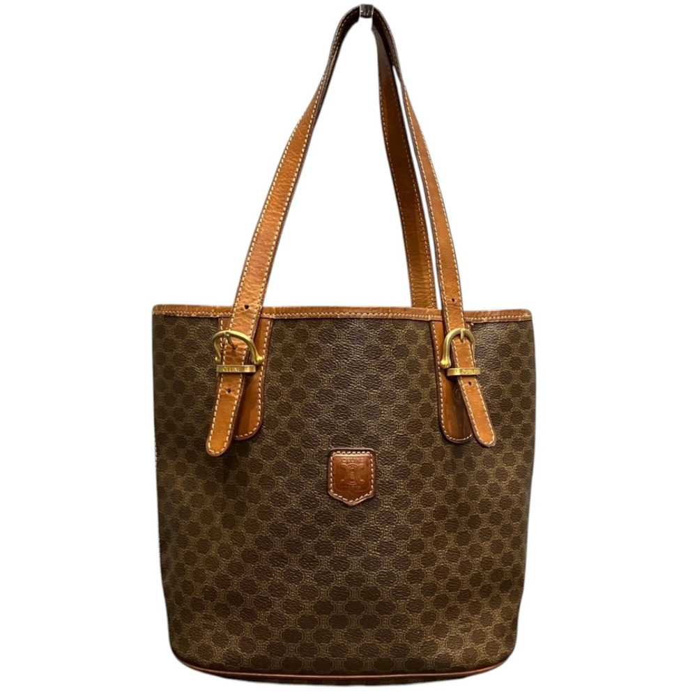 Celine Macadam Leather Tote Bag